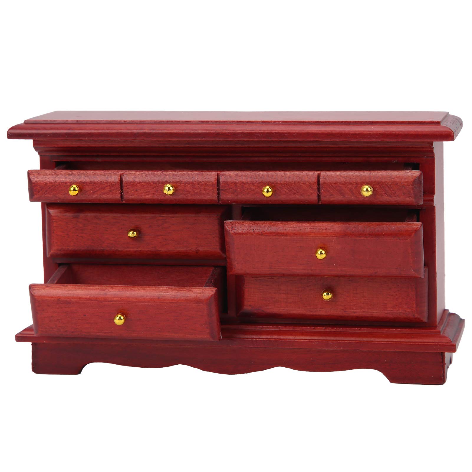 Miniature Wooden Dollhouse Cabinet - Realistic & Durable Toy Furniture for Doll Play | Perfect for Dollhouse Decor & Collectors