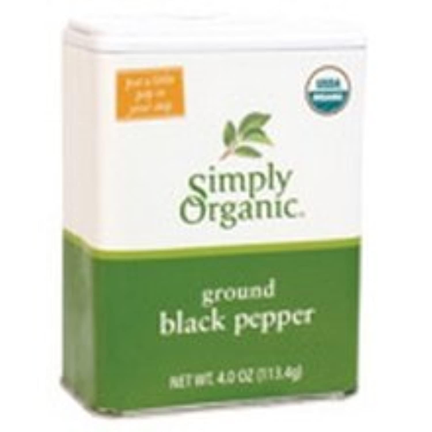 Organic Black Pepper, USDA Certified, 4 oz (Pack of 6) | Premium Ground Spice for Cooking, Grilling & Seasoning | Perfect for Steak, Pasta & Soups