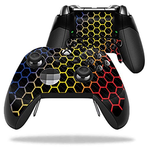 Premium Carbon Fiber Skin for Microsoft Xbox One Elite Controller - Honeycomb Design | Durable Protective Cover with Textured Finish | Easy to Apply | Made in USA | Perfect for Gaming, Collecting & Customization
