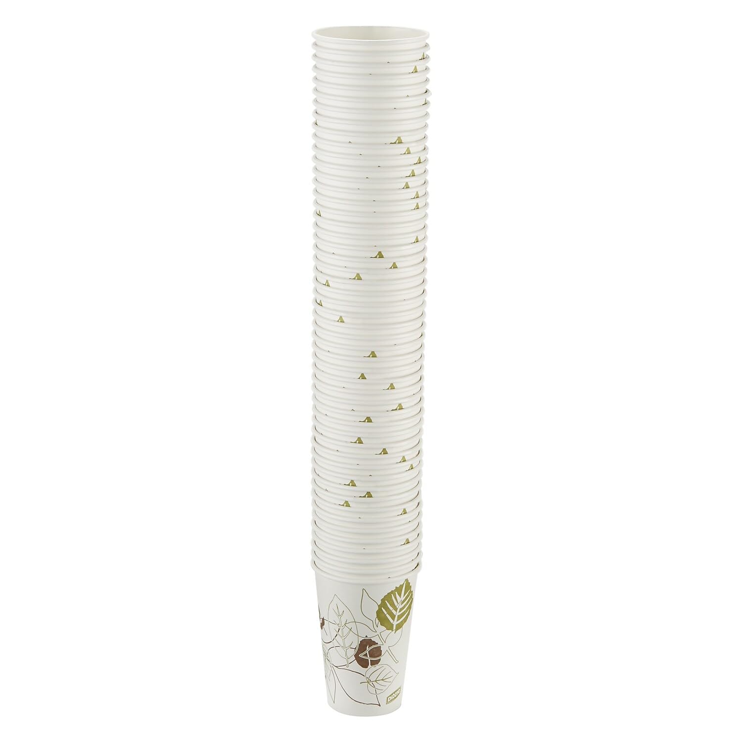 Dixie Pathways Paper Hot Cups with Leaf Design, 16 Oz (1000 Count) – Perfect for Coffee, Tea, and Hot Beverages at Offices, Cafes, and Events