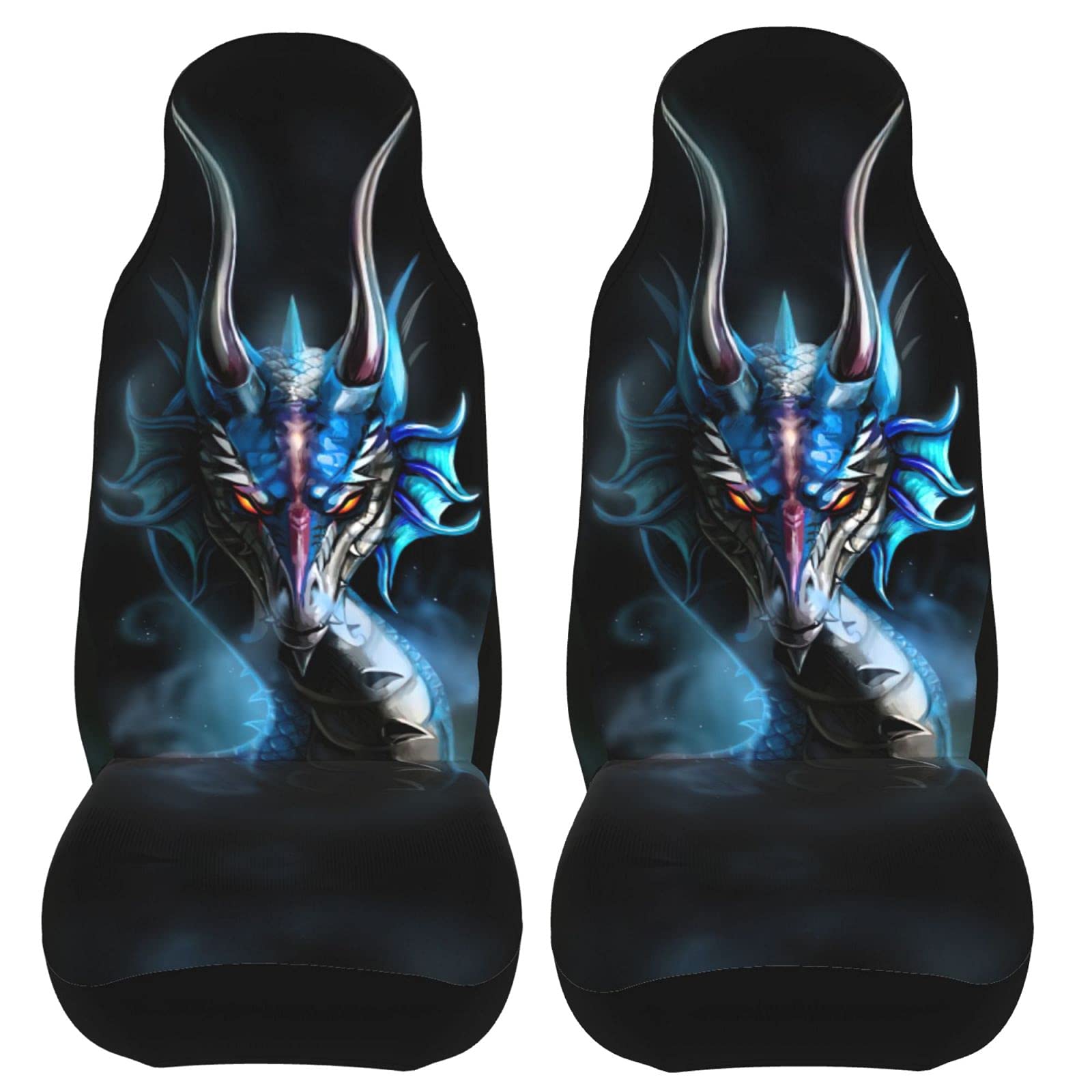 Devil Dragon Car Seat Covers - Premium Bucket Seat Protectors for Cars, Trucks, SUVs & Vans | Stylish & Durable Vehicle Accessories for Women | Perfect for Daily Commute & Road Trips