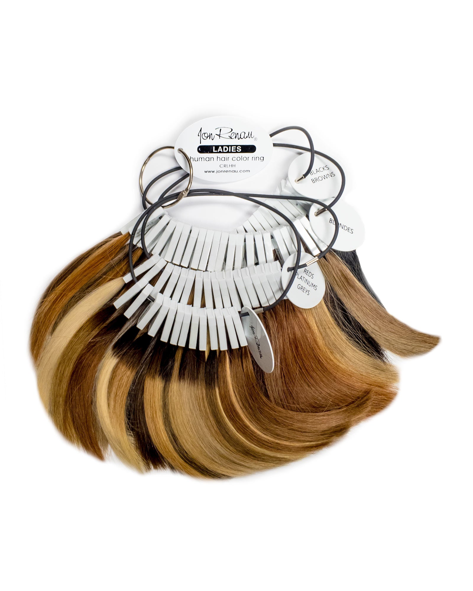 Jon Renau Human Hair Color Ring - Natural Hair Extension for Styling & Volume - Perfect for Cosplay, Fashion, and Everyday Wear