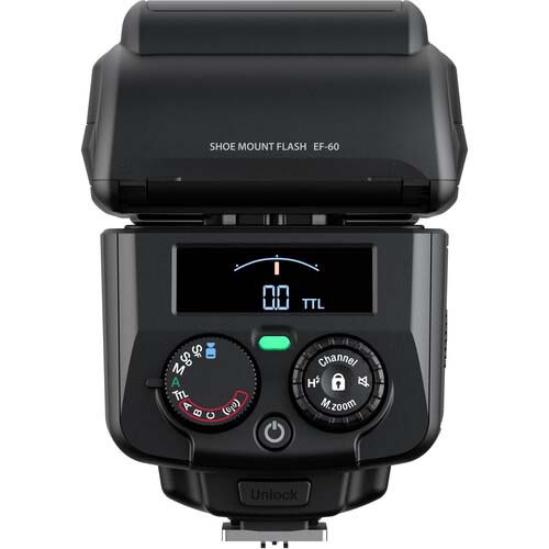 Fujifilm EF-60 Electronic Flash for DSLR Cameras - High-Speed Sync TTL Flash with Bounce & Swivel Head - Perfect for Portrait, Wedding, and Event Photography