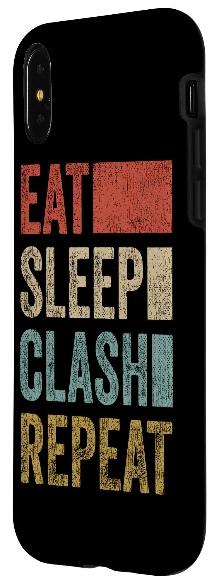 iPhone X/XS Vintage Gaming Clan Retro Clash Phone Case - Durable Protective Cover for iPhone X & XS - Perfect for Gaming Enthusiasts & Clash of Clans Fans