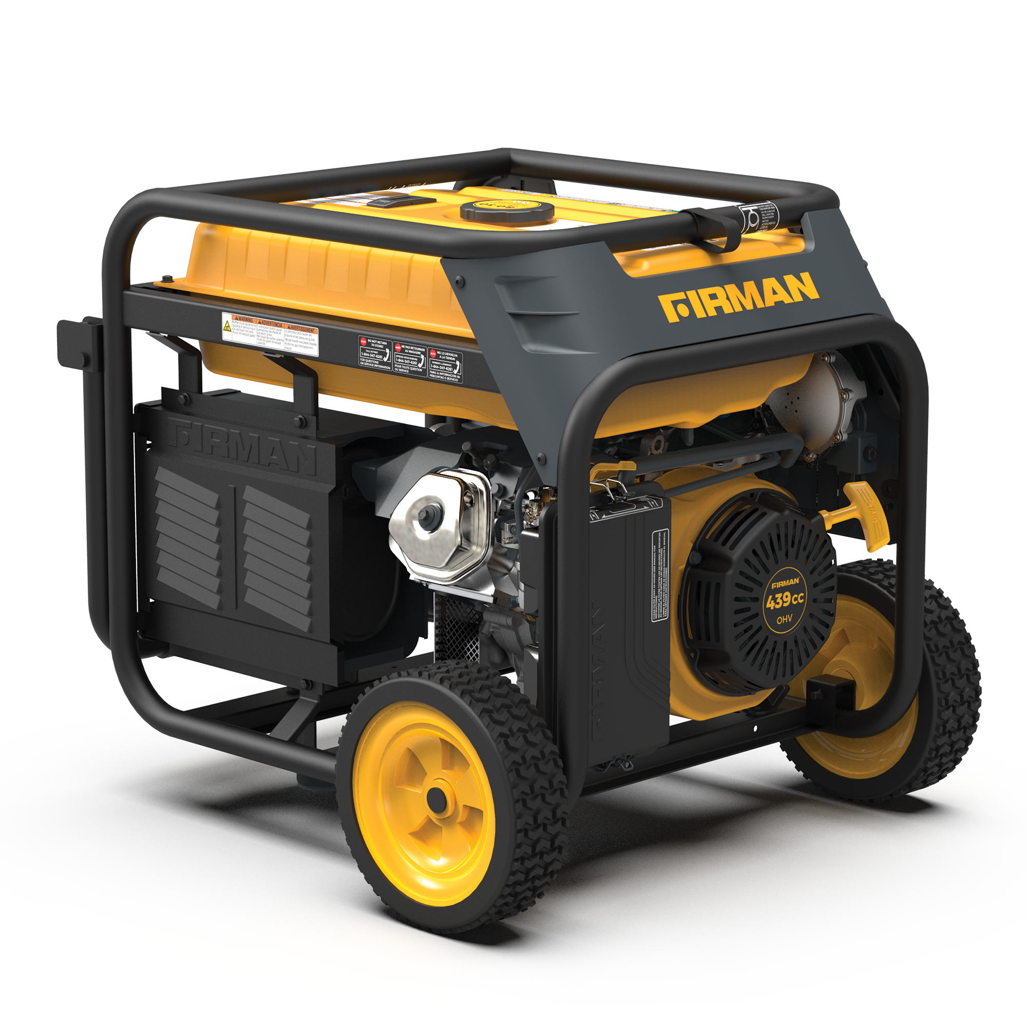 8000W Dual Fuel Portable Generator with Electric Start - 120V/240V for Camping, Home Backup & Outdoor Power Supply
