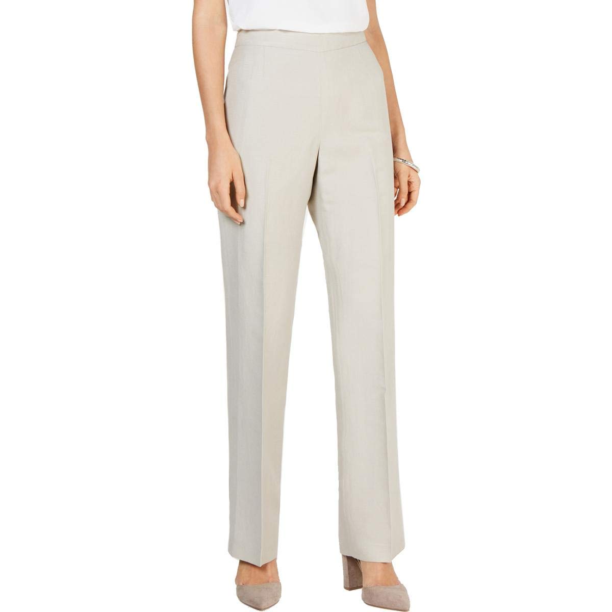 Kasper Women's Linen Pants - Soft & Breathable High Waisted Wide Leg Trousers for Summer | Casual Office Wear & Vacation Outfits