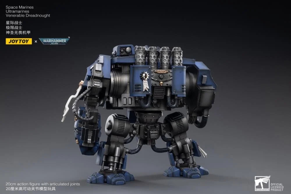 Warhammer 40K Ultramarines Venerable Dreadnought 1/18 Scale Collectible Figure - Perfect for Tabletop Gaming, Warhammer 40K Displays & Sci-Fi Collections