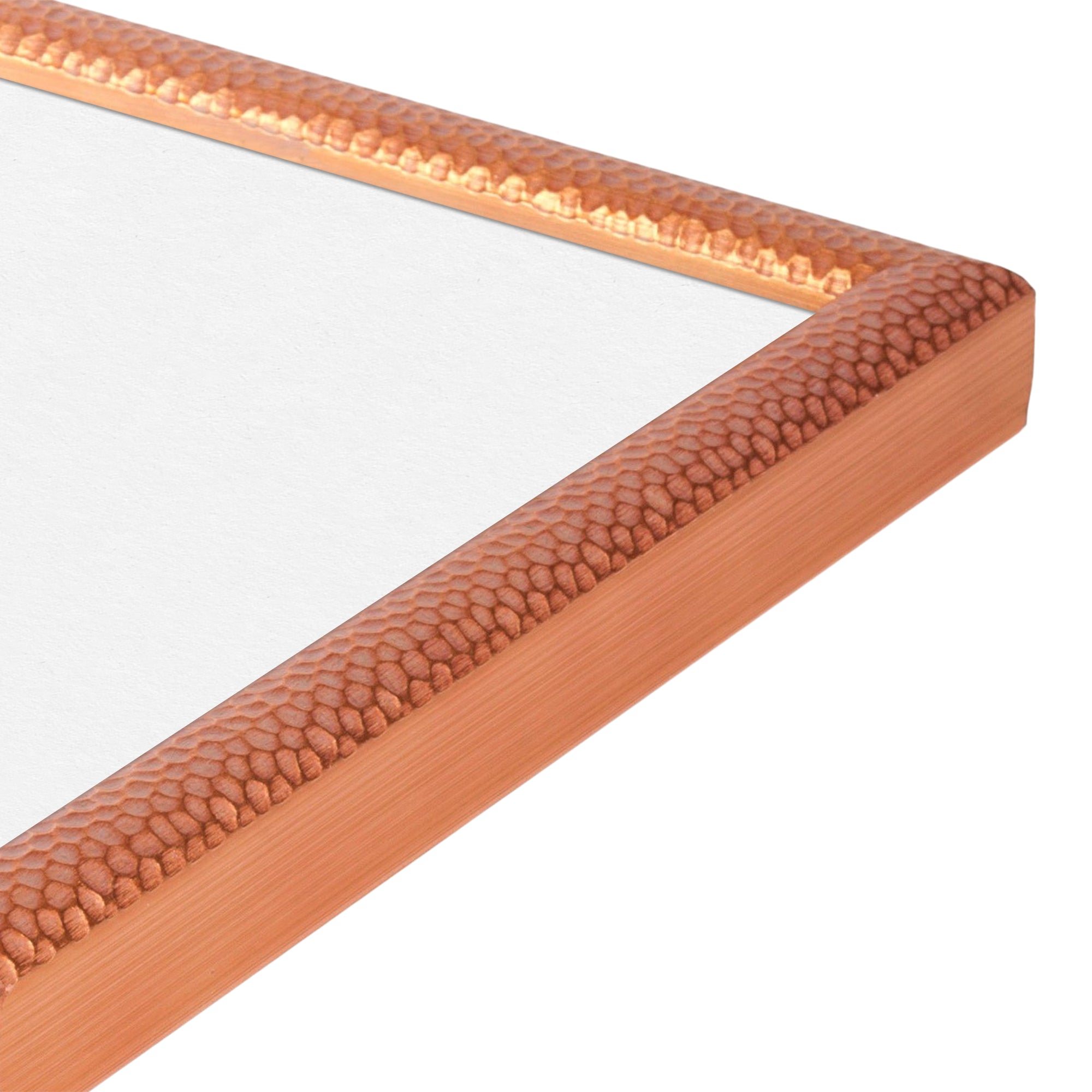 Hammered Copper Wall Frames - Set of 3 Medium Width Picture Frames for Living Room, Bedroom & Office Decor