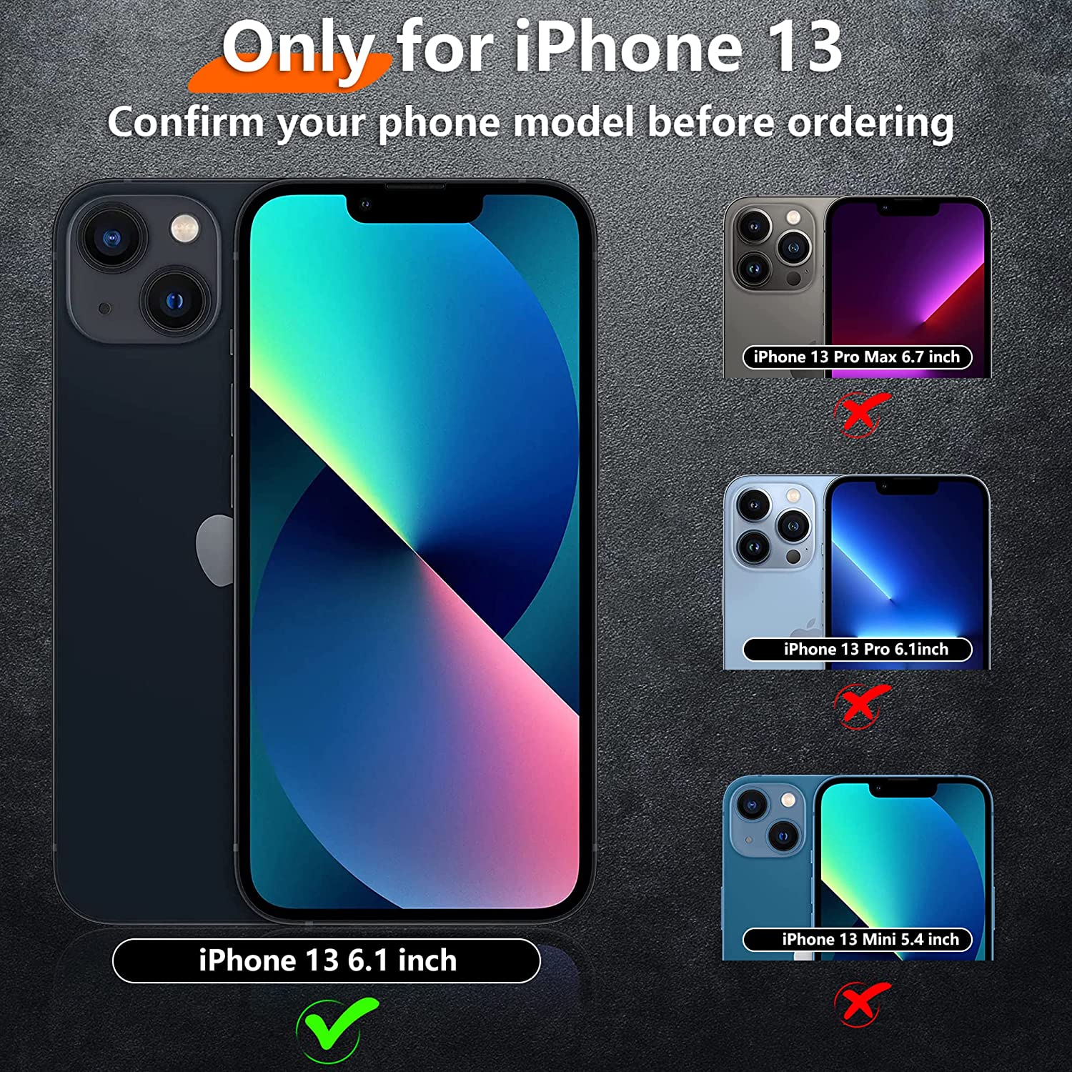 iPhone 13 Heavy Duty Shockproof Case - Rugged Full Body Protection Cover for Outdoor, Work & Extreme Sports | Waterproof & Drop Proof