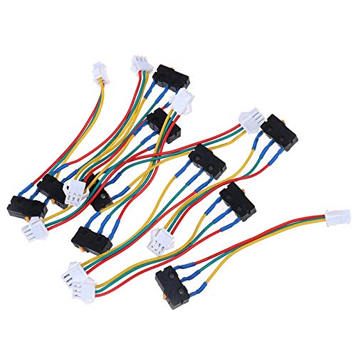 10pcs Gas Water Heater Micro Switch - 3-Wire On/Off Control Switch for Furnace, Boiler & HVAC Systems - Durable Small Switch Without Splinter for Home & Commercial Use