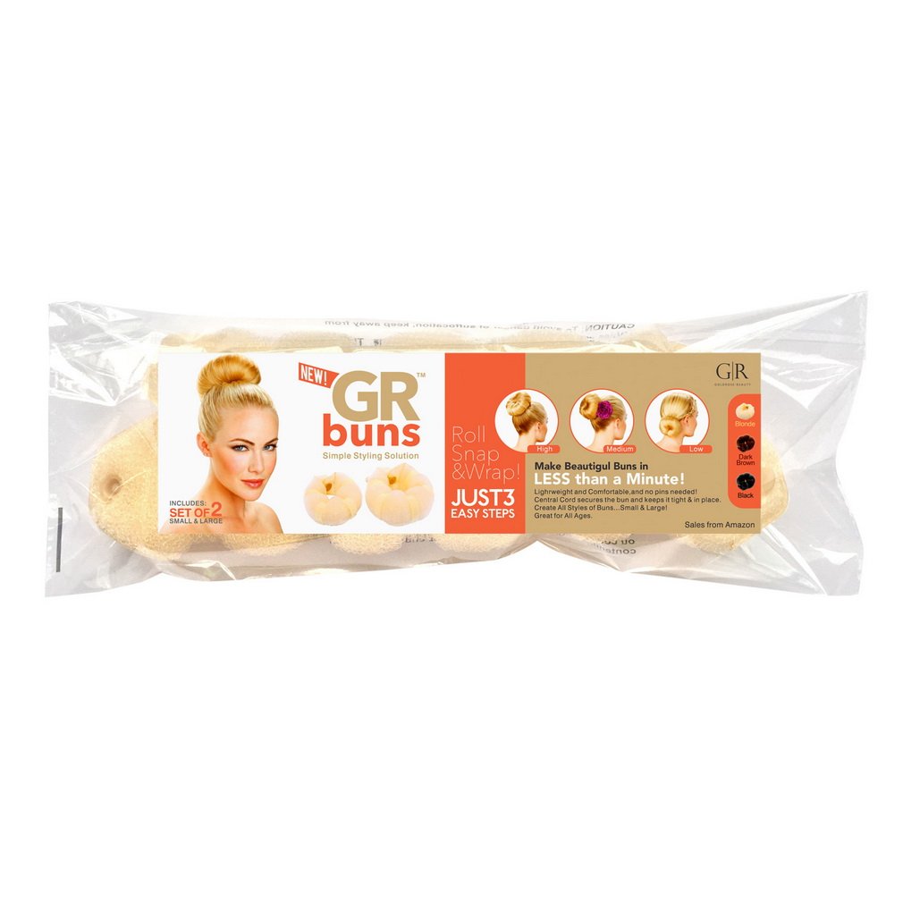 Magic Twist Ring Former & Doughnut Chignon Maker Set - 2 Piece Hair Styling Tools for Small & Large Buns (Blonde) | Perfect for Updos, Weddings & Everyday Hairstyles