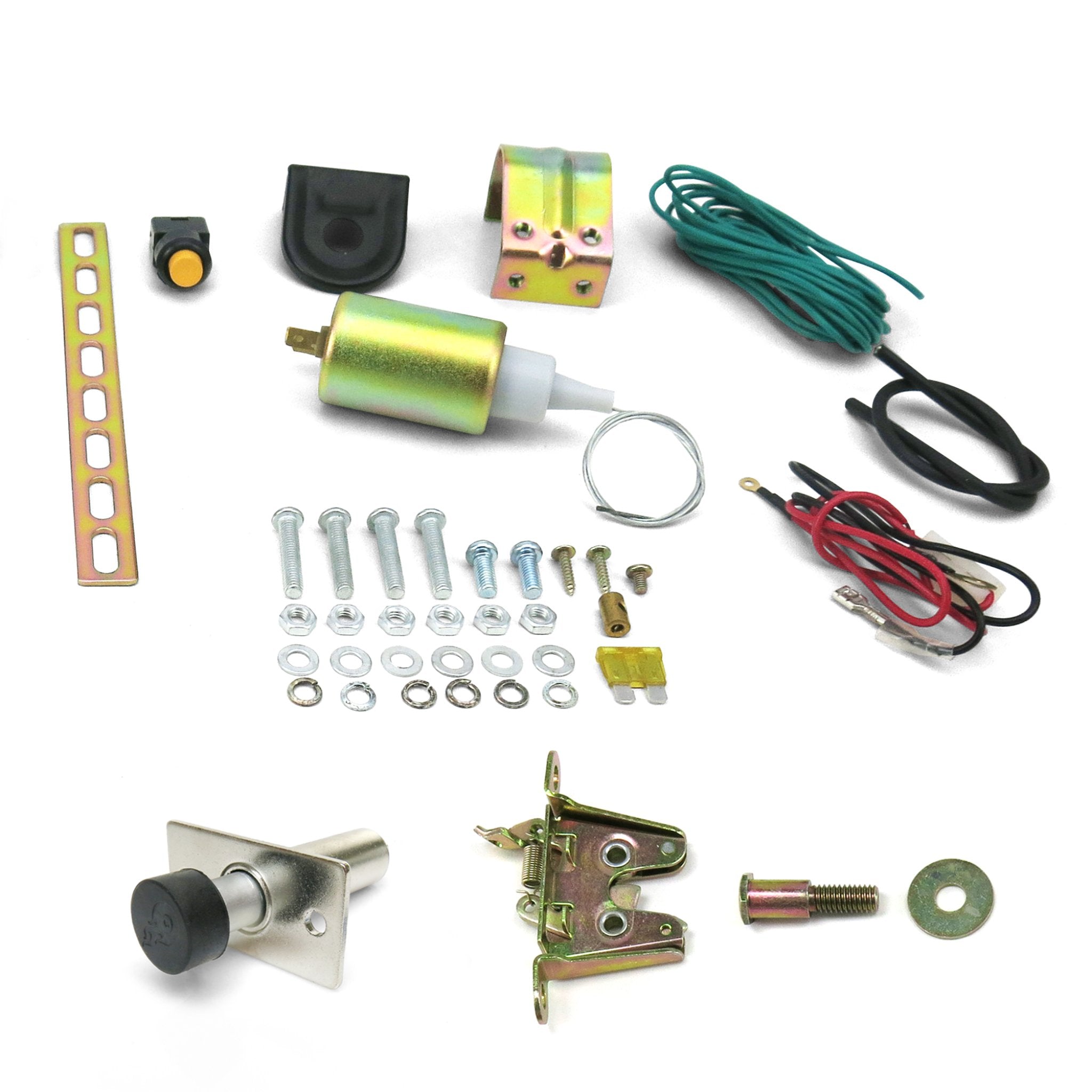 1901-1907 Oldsmobile Model B 12V Power Trunk Hood Latch Release Kit - Heavy Duty 15lb Solenoid - Perfect for Classic Car Restoration & Auto Repair Shops