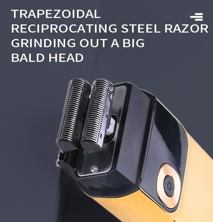 Professional Men's Electric Razor - Rechargeable Beard & Hair Shaver with Metal Housing & Washable Head - 2028 1 Blade - Perfect for Travel, Home & Office Grooming
