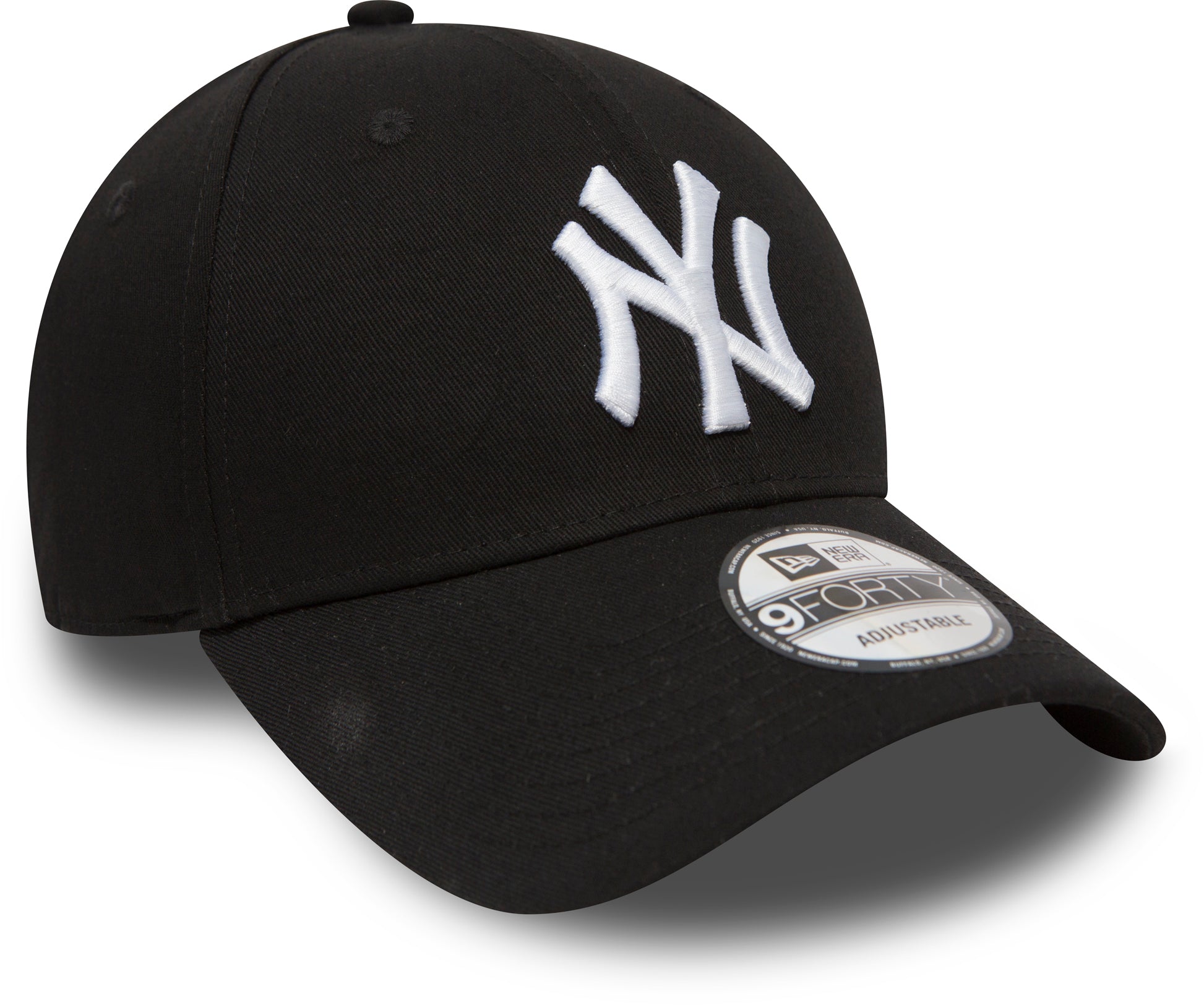 New York Yankees New Era 9Forty League Basic Black Baseball Cap - Adjustable Snapback Hat for Men & Women - Perfect for Baseball Games, Streetwear & Casual Outfits