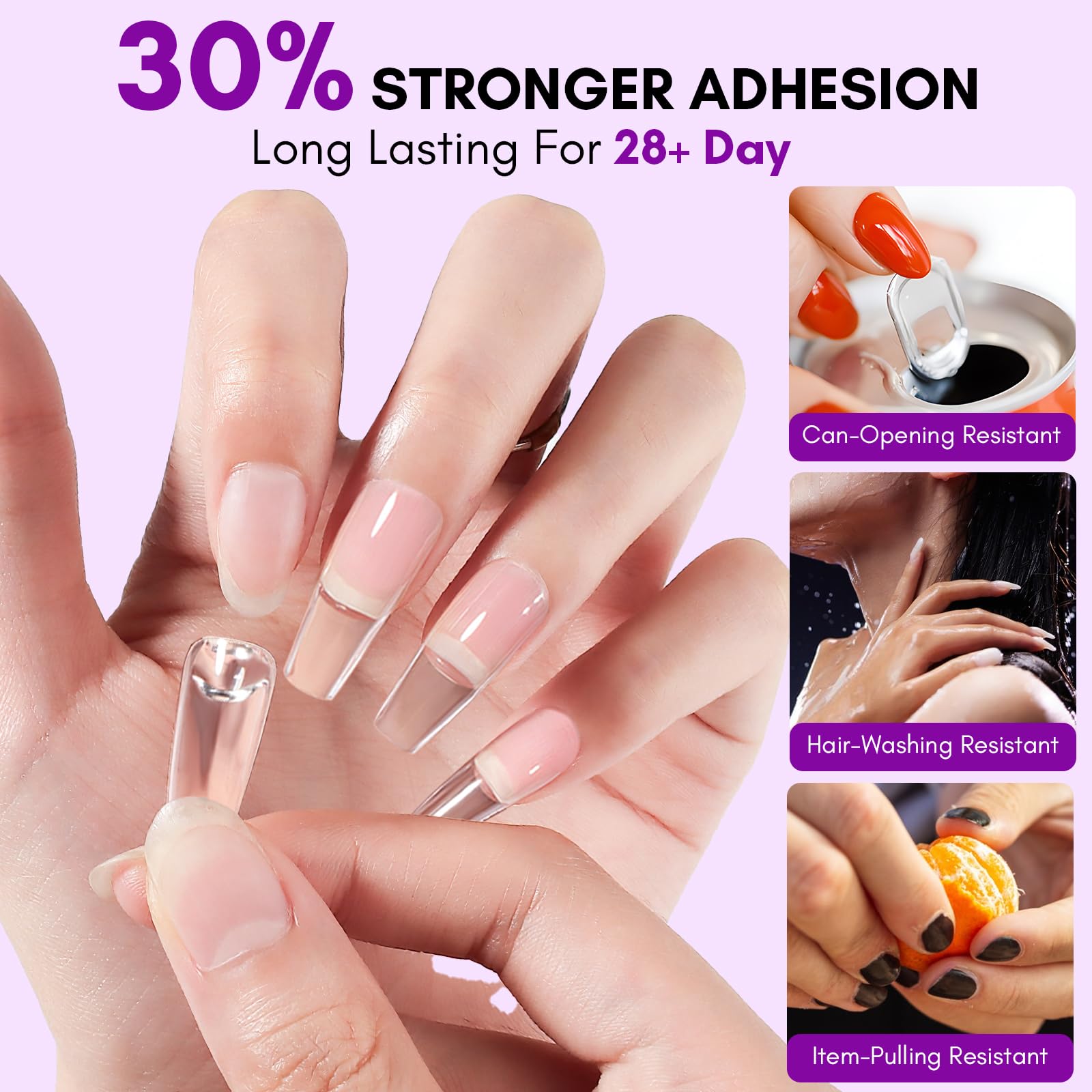 Makartt Strong Nail Glue Gel for Press On Nails - Long Lasting Adhesion for Home & Salon Use