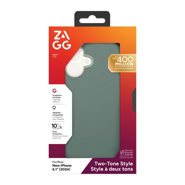 Zagg Soho Mag Snap Case for iPhone 16 - Slim Protective Cover with Magnetic Attachment | Perfect for Everyday Use, Work & Travel