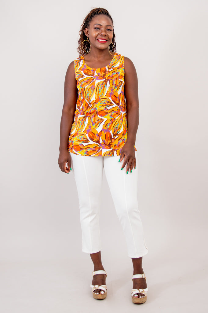 Dena Tank Top for Women - Soft Linen Bamboo Blend - Breathable & Comfortable Summer Tops - Perfect for Yoga, Beach, and Casual Wear