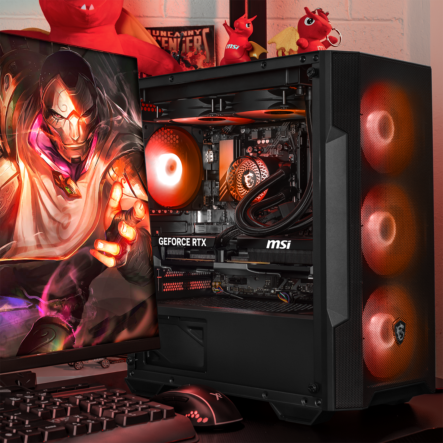MSI GeForce RTX 5070 Ti Gaming PC - AMD Ryzen 9 7900X, 32GB DDR5 RAM, 2TB SSD, Liquid Cooling, WiFi - Ultimate Gaming & Streaming Setup for 4K Gaming, VR, and Content Creation