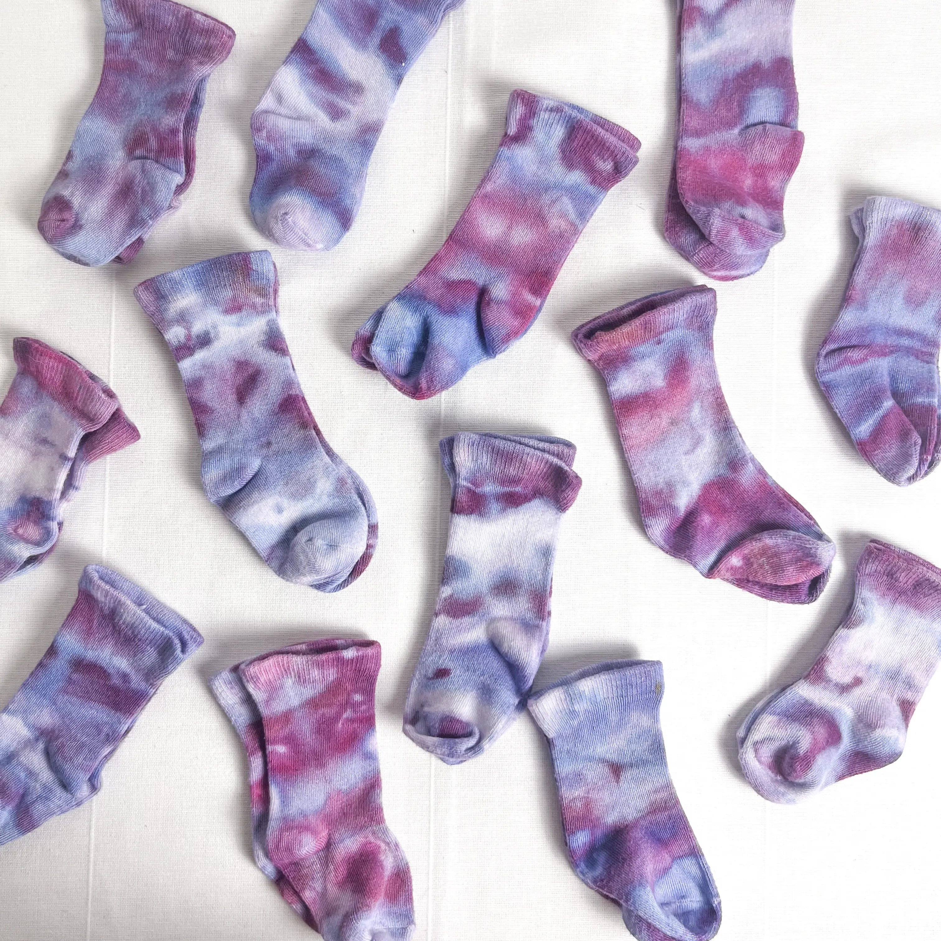 Organic Hand-Dyed Bamboo Baby Socks - Soft, Breathable & Hypoallergenic for Newborns & Infants - Perfect for Playtime, Nursery & Photo Shoots