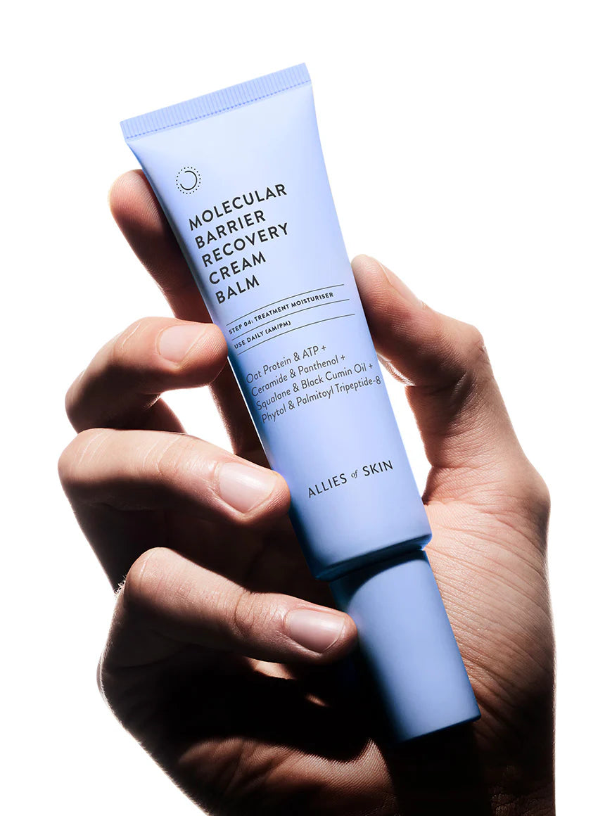 Molecular Barrier Recovery Cream Balm - Intense Hydration & Skin Repair for Dry, Sensitive Skin | Perfect for Nighttime Recovery & Daily Moisturizing