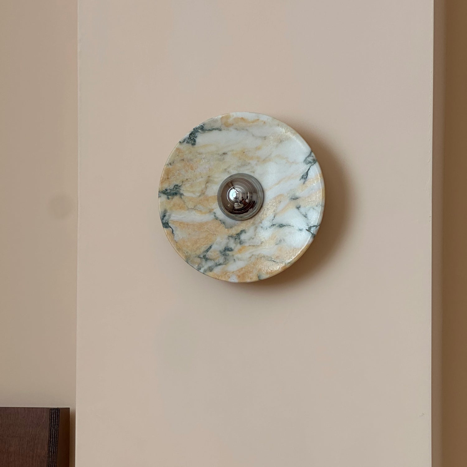 Calacatta Marble Wall Sconce Light - Modern Gold Finish Bathroom Vanity Lighting for Bedroom, Hallway & Living Room Decor