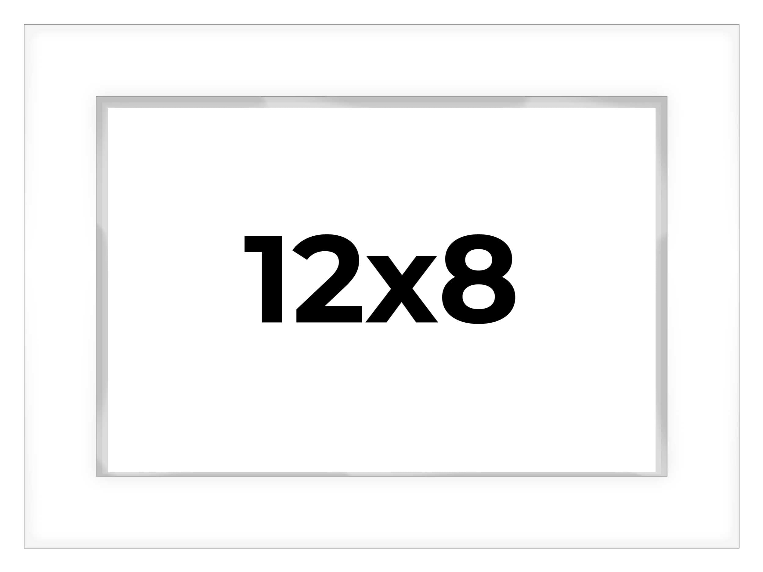 12x8 White Shadow Box Display Frame - 1 Inch Deep, 1.5 Inch Wide Moulding with Shatter-Resistant Acrylic Plexiglass - Acid-Free Foamboard Backing & Hanging Hardware Included - Perfect for Memorabilia, Photos, and Collectibles Display