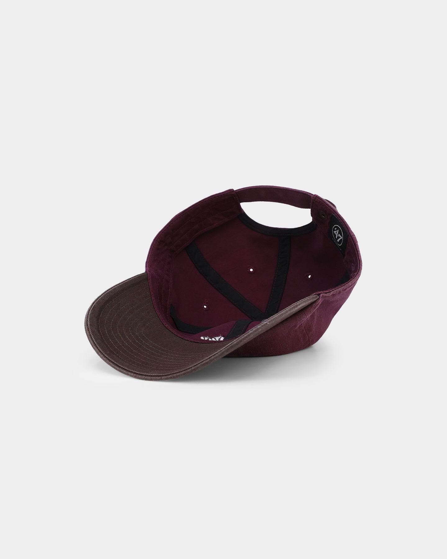 47 Brand New York Yankees 'Bacon Me Crazy' Snapback Hat - Dark Maroon/Brown Adjustable Strapback Cap for Baseball Fans & Streetwear Fashion
