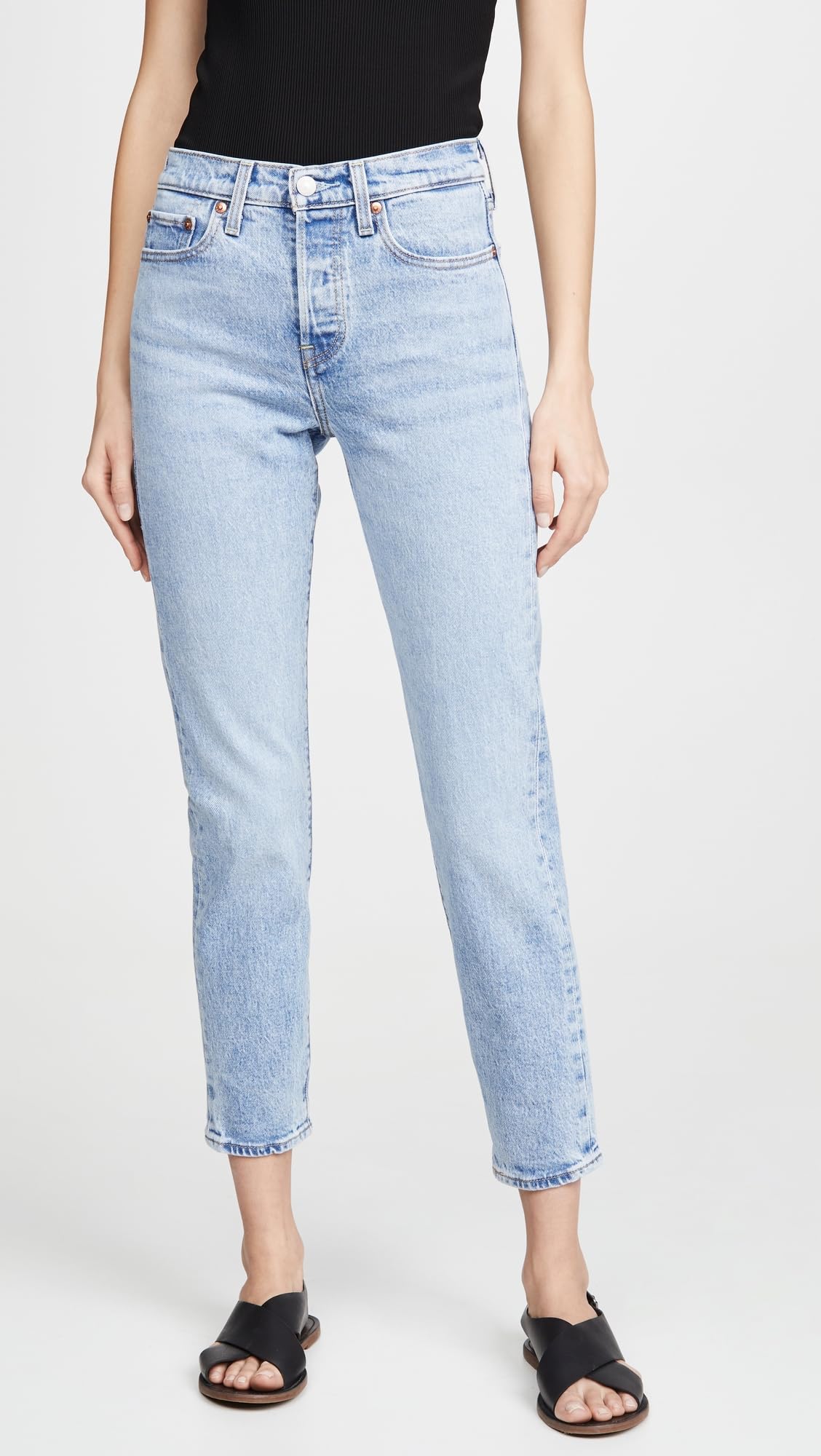 Levi's Women's Premium Wedgie Icon Fit High Waist Jeans - Vintage Denim Pants for Casual Wear & Everyday Outfits