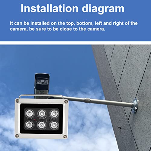 OwlCat 940nm 6 LEDs 45° Wide Angle Infrared Illuminator - Night Vision IR Light for IP Camera & CCTV Security System | Waterproof Outdoor Use for Home Surveillance & Wildlife Monitoring