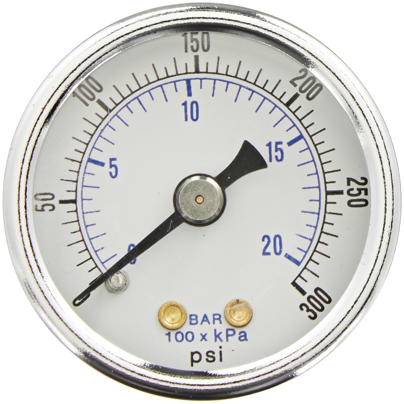 Stanley Bostitch AB-9414744 Compatible 0-300 PSI Air Compressor Gauge - Heavy Duty Pressure Gauge for Pneumatic Tools, Nail Guns & Air Compressors (Black & Decker Models)