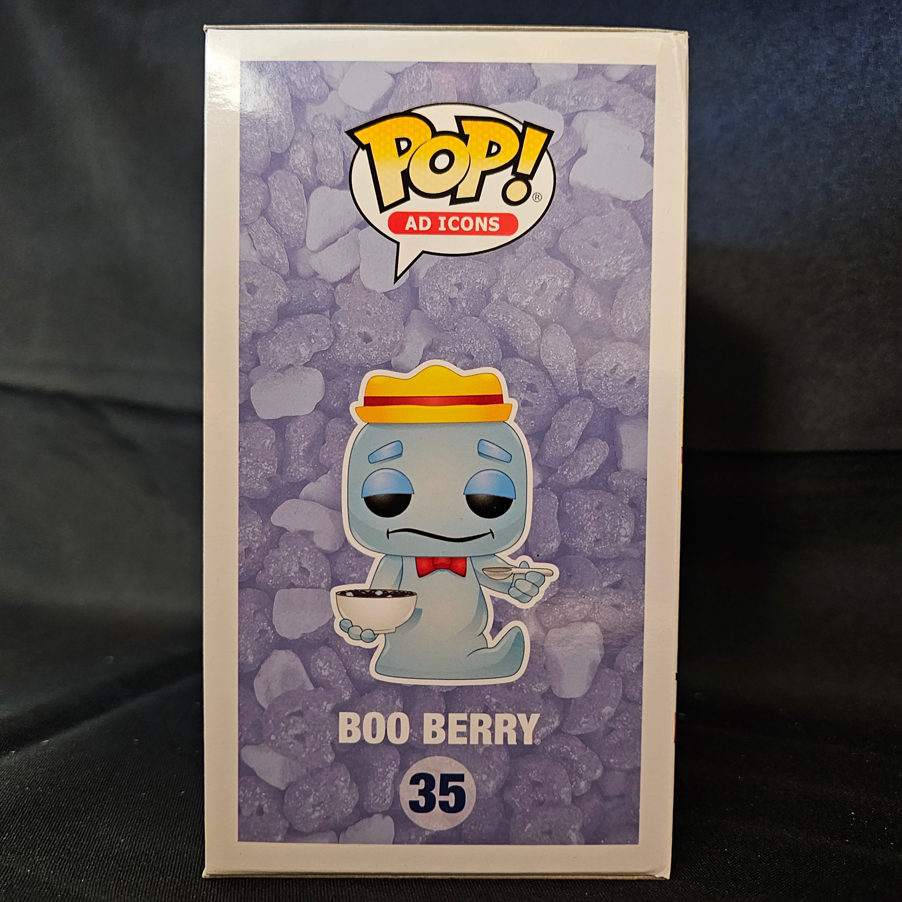 Funko Pop! Vinyl Figure - General Mills Boo Berry with Cereal Bowl | Ad Icons Collectible | Perfect for Pop Culture Fans & Cereal Lovers | Home Display & Office Decor