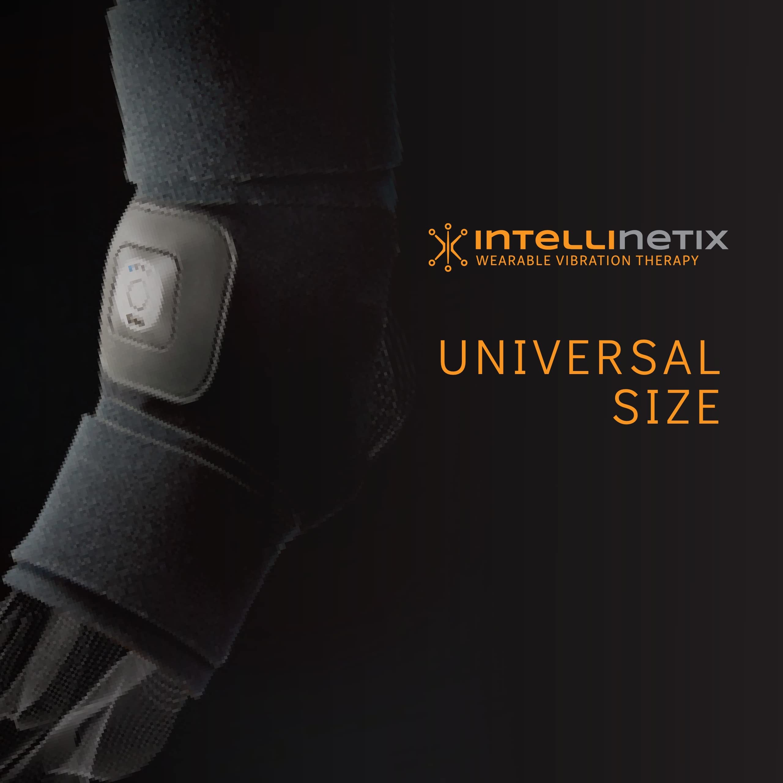 Brownmed Universal Therapy Wrap with Wearable Massager - Adjustable Compression Sleeve for Shoulder, Back, Arm, Knee, Calf, Foot & Ankle Pain Relief - Ideal for Sports Recovery, Post-Workout, Arthritis & Daily Comfort