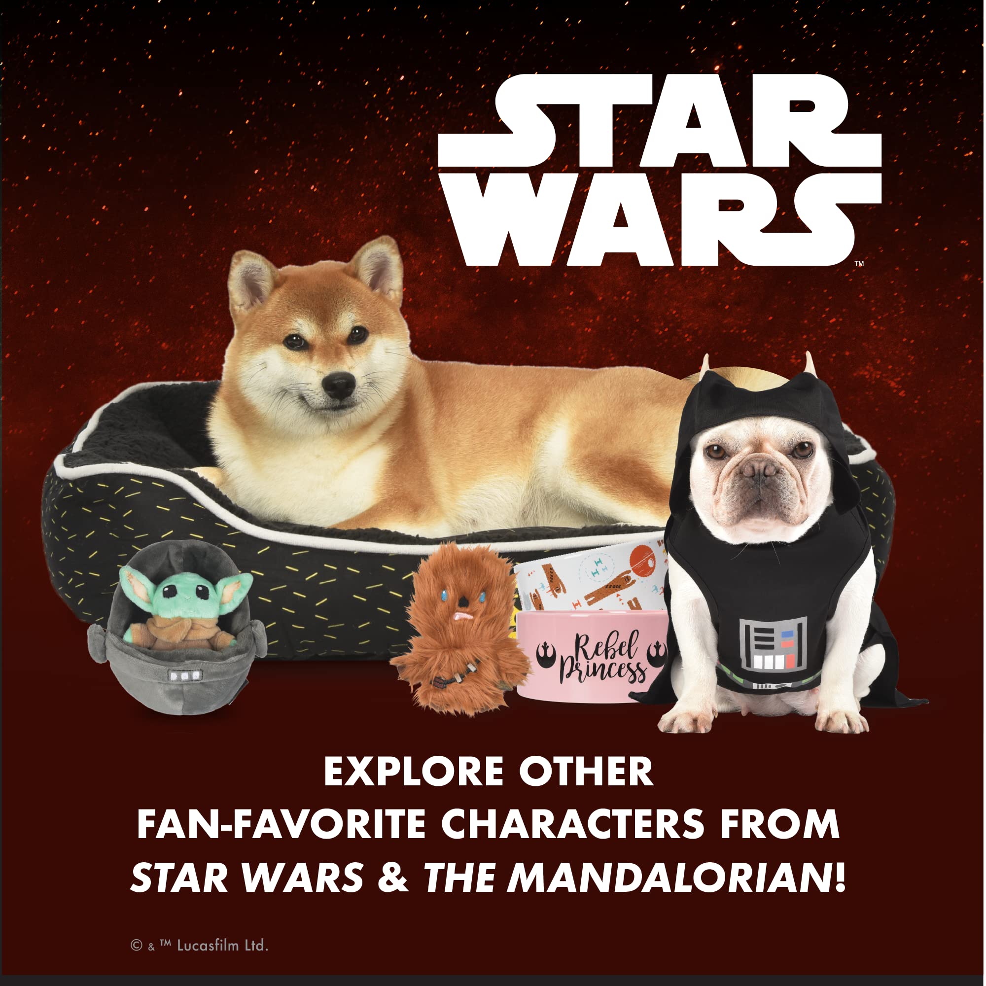 Star Wars Yoda Plush Squeaker Dog Toy - 9