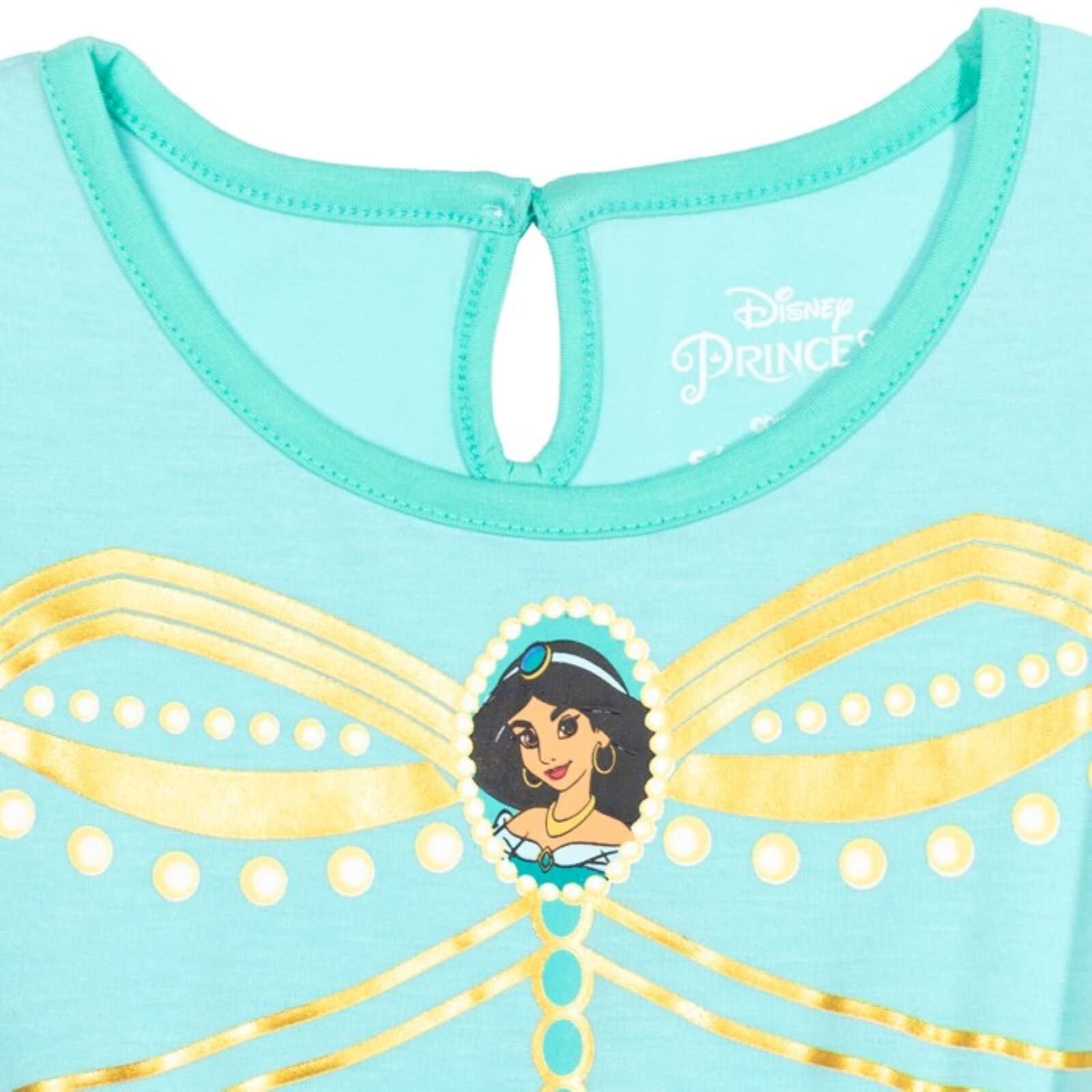 Disney Princess Girls Romper with Skirt Overlay - Cute Toddler to Big Kid Outfit for Birthday, Party & Dress Up Play | Ages 2-8 Years