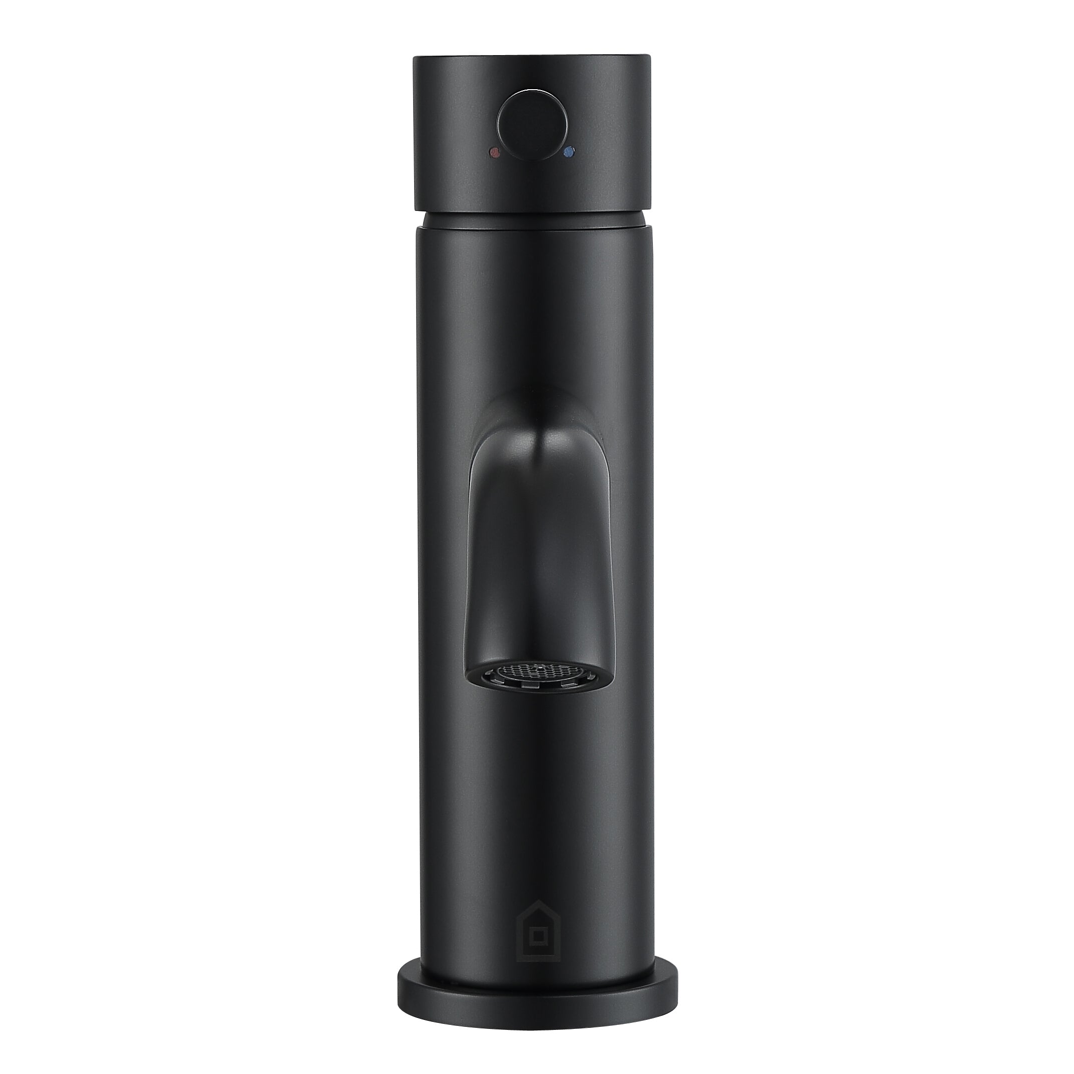 Premium Matte Black Single Lever Bathroom Faucet - Valencia Series - Modern Water-Saving Design for Bathroom Sink & Vanity - Easy DIY Installation & Durable Finish