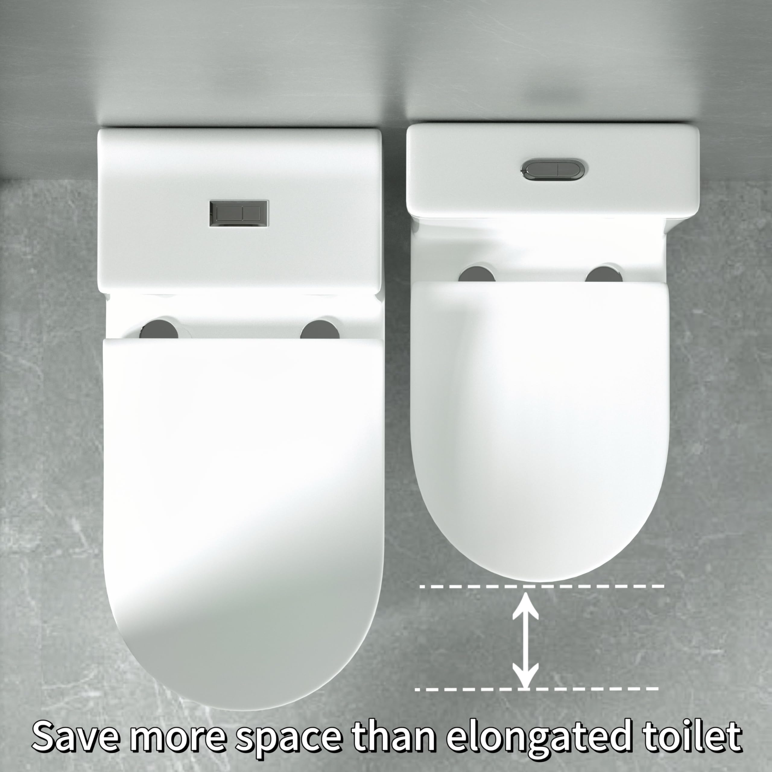Sounor Round Compact One-Piece Toilet - 12