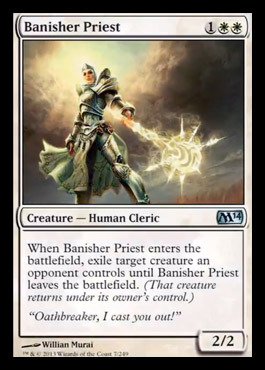 Magic The Gathering Banisher Priest (7/249) - M14 Foil Card - Premium Collectible Trading Card Game for MTG Players & Deck Builders - Perfect for Tournaments, Casual Play & Collectors