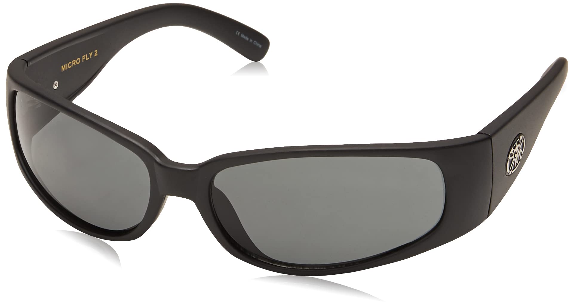 Black Flys Micro Fly 2 Wrap Sunglasses - Polarized UV Protection Sports Shades for Running, Cycling & Outdoor Activities