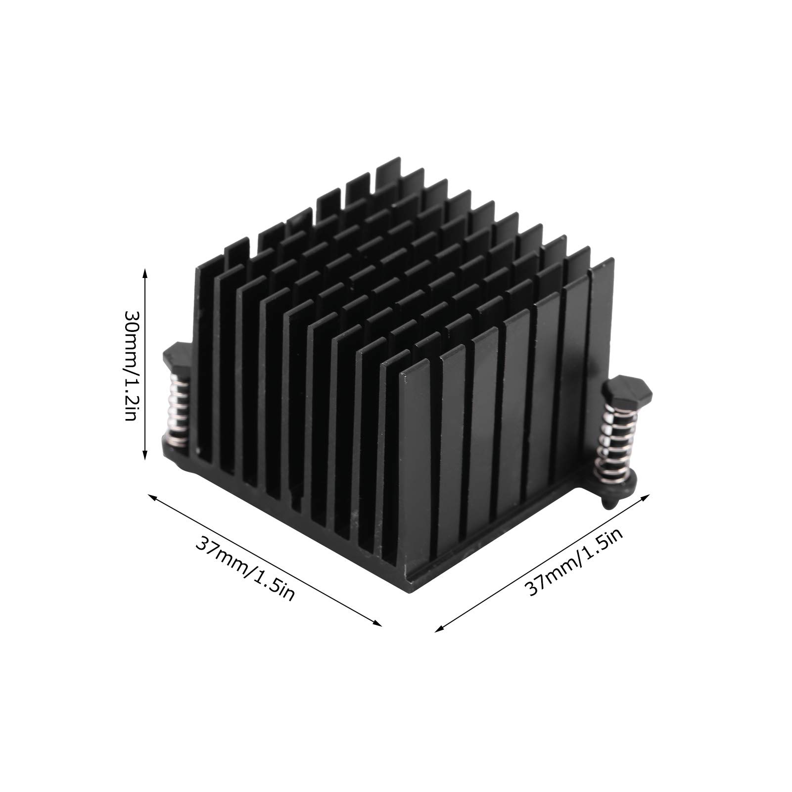 10Pcs Aluminum Heat Sink Set - High Performance Cooling Heatsink for Motherboard, CPU, Vacuum Tube - Black Heat Sink Block - Perfect for PC Builds, Electronics Cooling & DIY Projects
