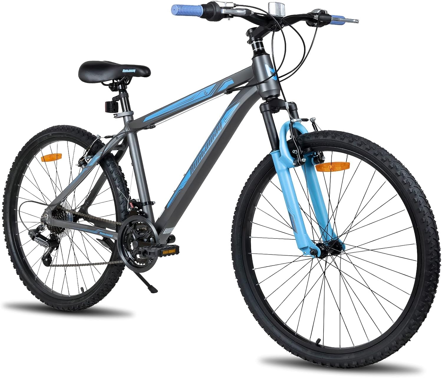 HH HILAND 26 Inch Mountain Bike for Men & Women - 21 Speed Gears, Aluminum Frame with Front Suspension, 3/6 Spoke Wheels - Perfect for Trail Riding, Commuting & Outdoor Adventures