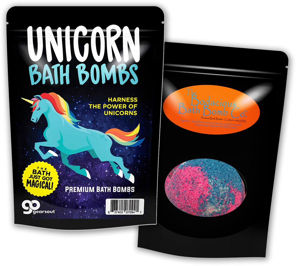 Unicorn Bath Bombs for Girls & Women – Fun & Pretty Unicorn Bath Balls, Gifts for Birthday, Christmas, Stocking Stuffers, White Elephant & Secret Santa – Relaxing Bath Time for Kids & Adults