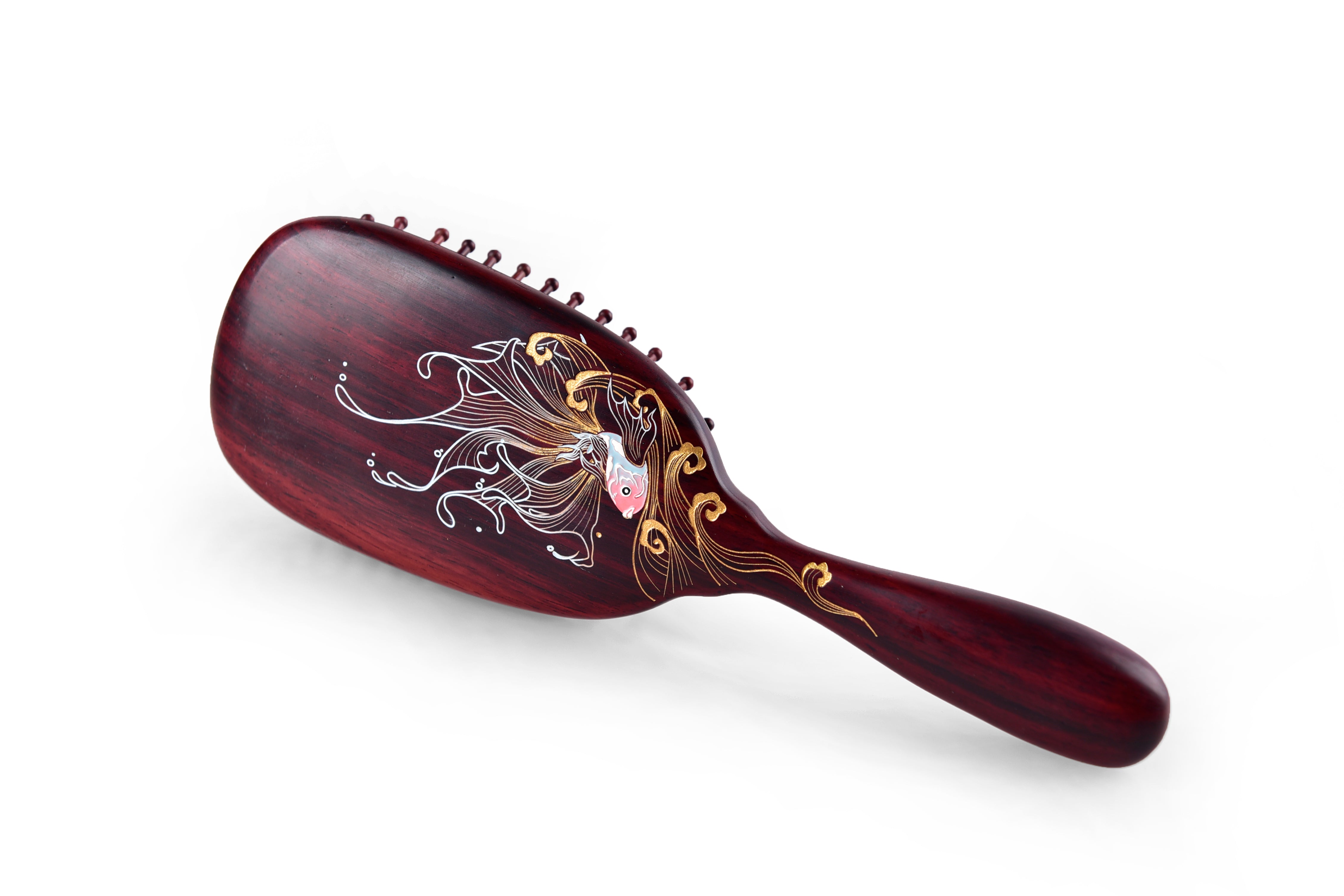Premium Koi Fish Design Hair Brush for Smooth & Tangle-Free Hair - Perfect for Daily Styling, Salon Use & Gifts