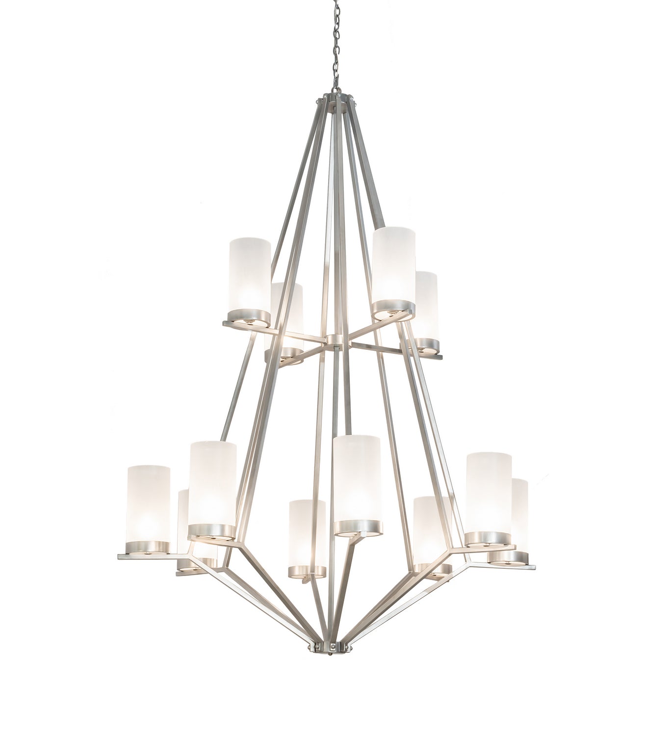 12-Light Crystal Chandelier for Dining Room - Modern Ceiling Light Fixture with LED Bulbs - Perfect for Living Room, Bedroom & Foyer Decor