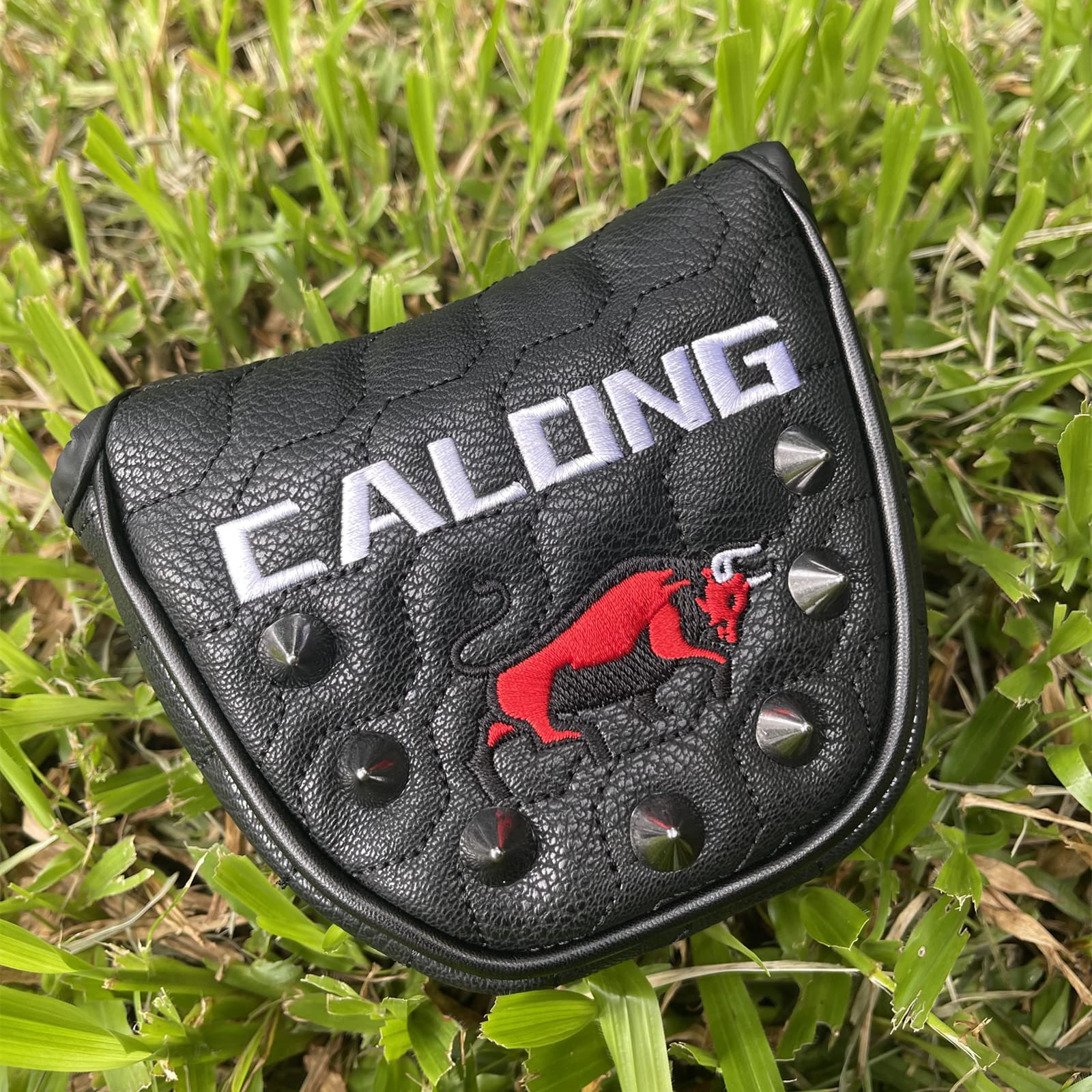 Premium Black Matador Golf Mallet Putter Headcover - Velcro Closure for Secure Fit | Golf Club Accessory for Mallet Putters | Perfect for Course Play & Club Protection
