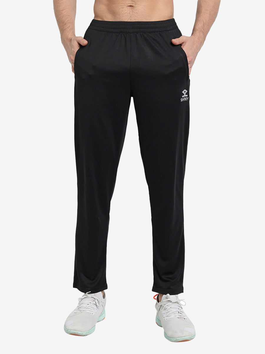 Premium Shrey Cricket Colored Trousers for Men - Black | Comfortable & Stylish Cricket Pants for Practice & Matches