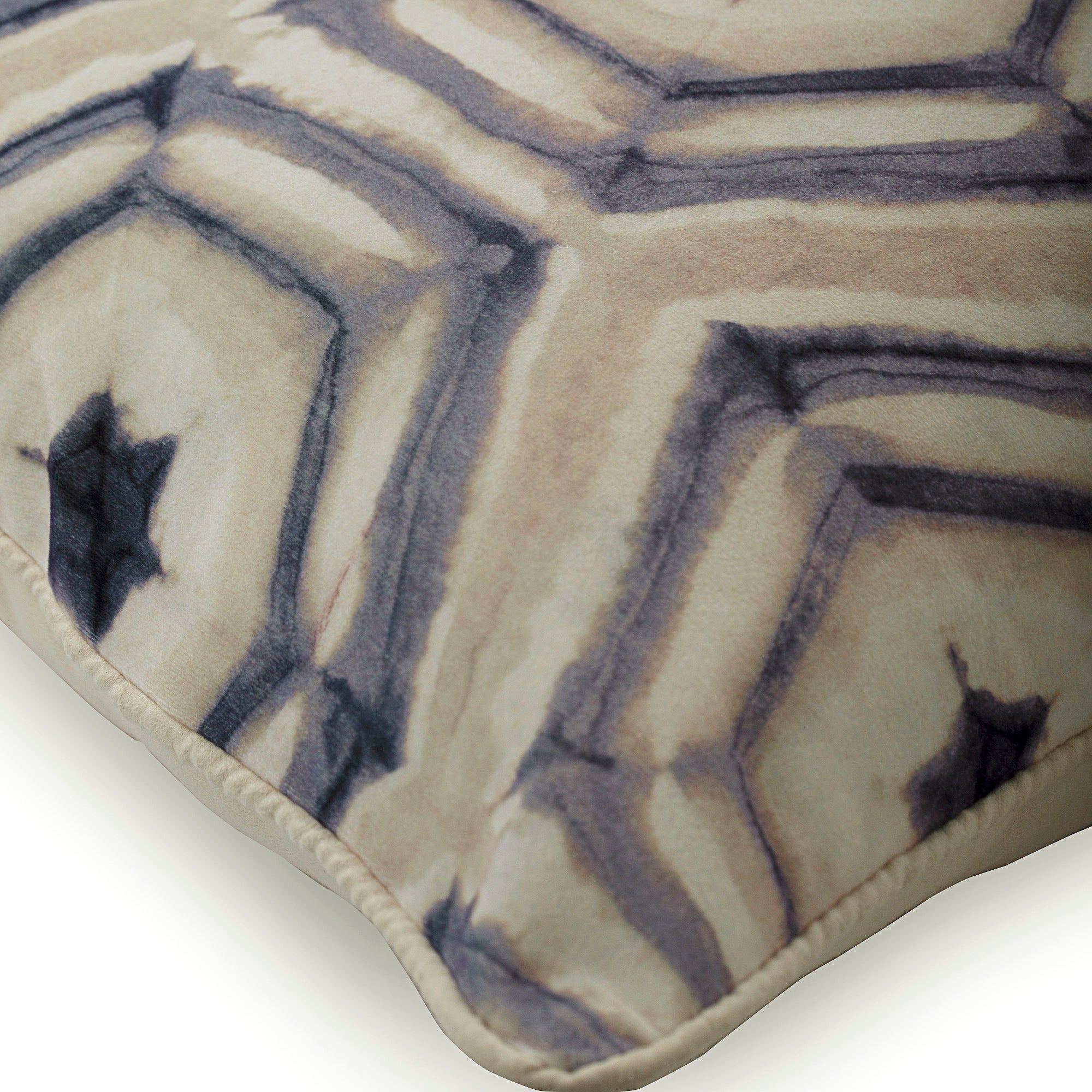 Batik Purple Velvet Throw Pillow Cover - Soft Decorative Cushion Case for Sofa, Bed, Living Room & Home Decor