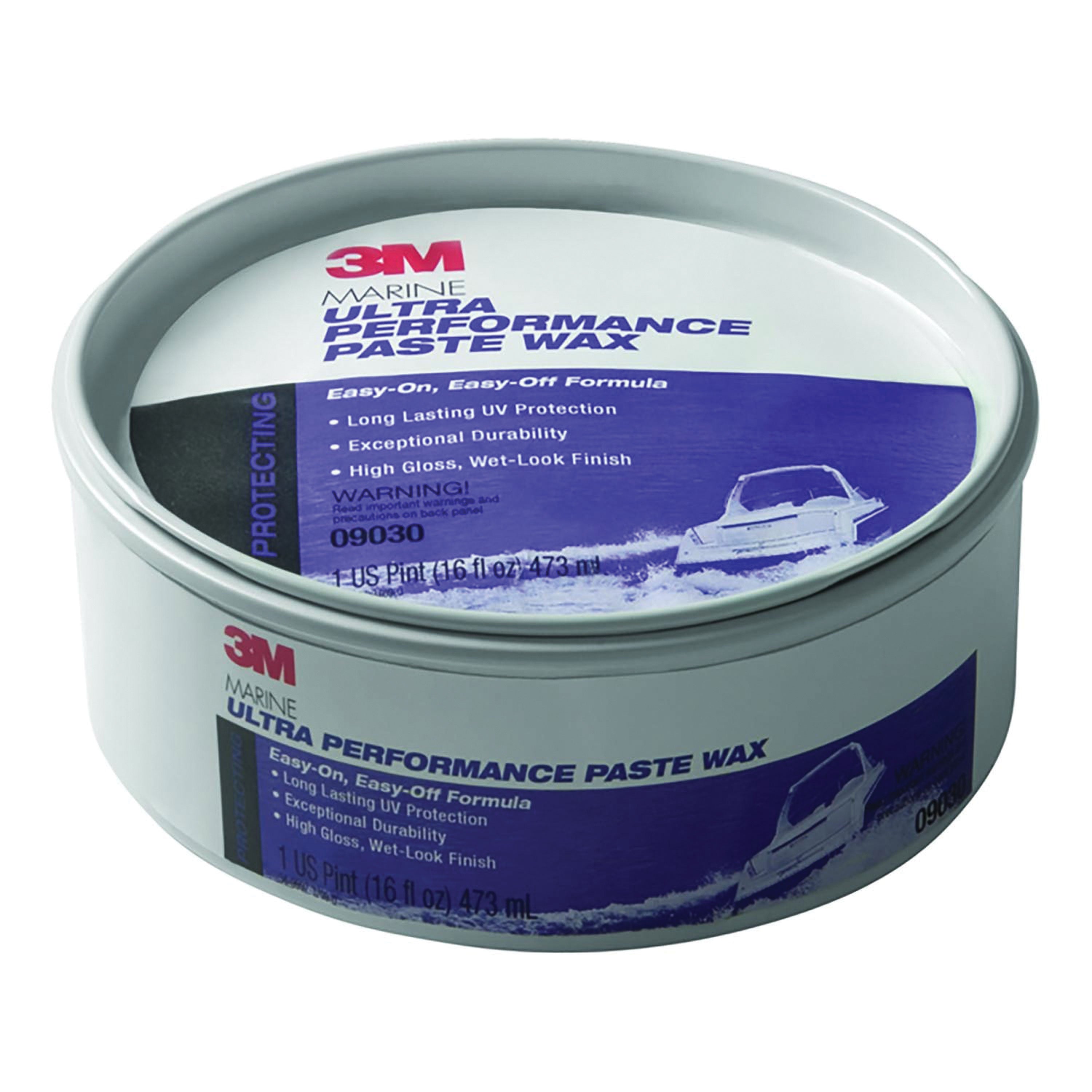 3M Marine Ultra Performance Paste Wax 09030 - 9.5 Oz Boat Wax for Long-Lasting Shine & Protection - Perfect for Boats, Yachts & Marine Vehicles