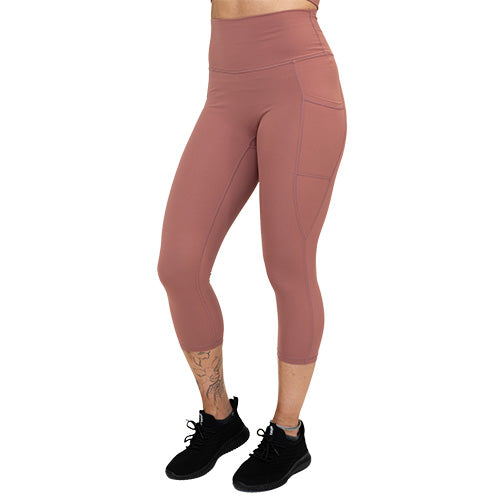 High Waist Yoga Leggings for Women - Soft Stretchy Workout Pants | Blush Pink | Perfect for Gym, Running & Lounge Wear