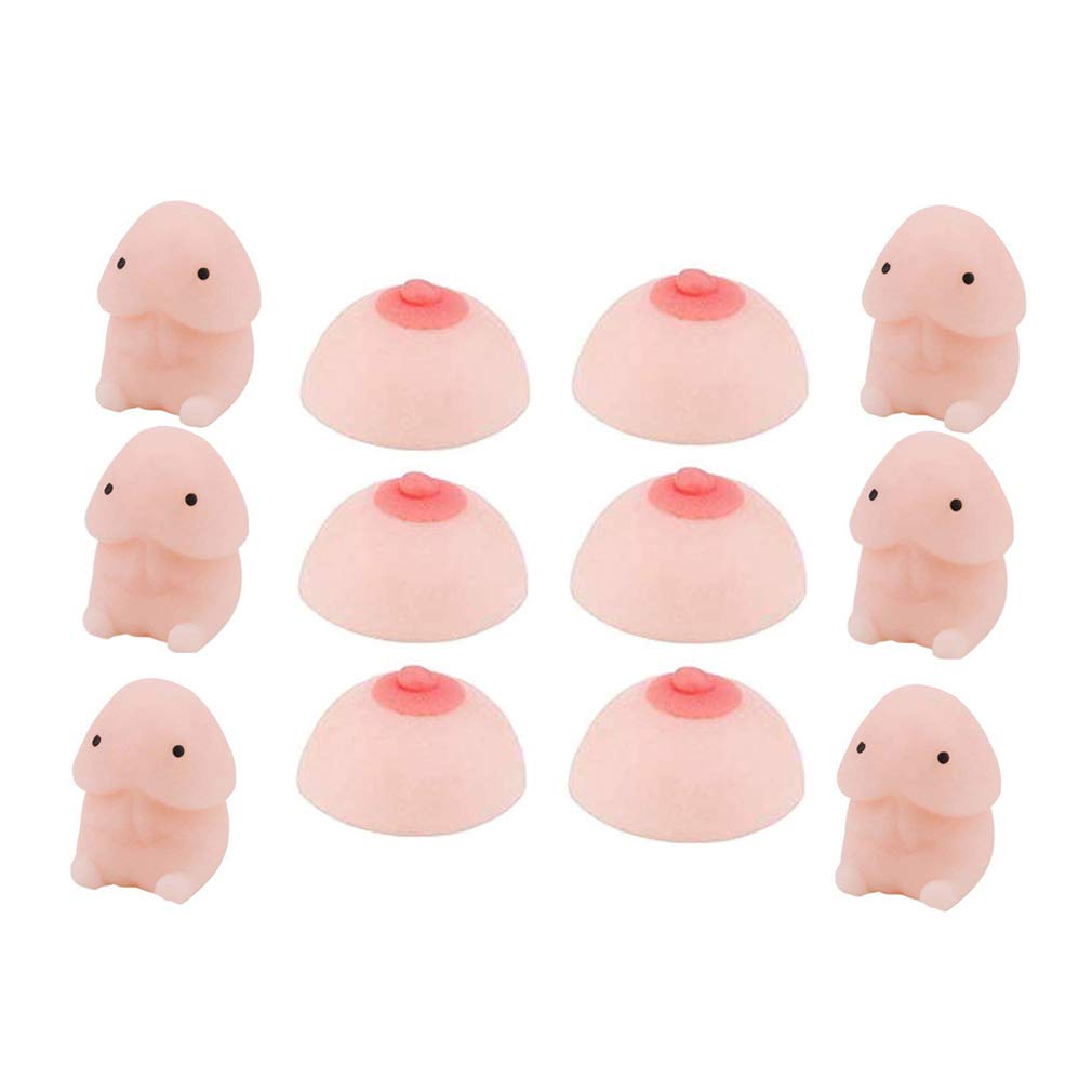 12 Pack Mini Stress Relief Mochi Squishy Toys - Super Soft Slow Rising Kawaii Squeeze Toys for Anxiety & Stress Relief - Fun Office Desk, Car, Travel Fidget Toys for Adults & Kids