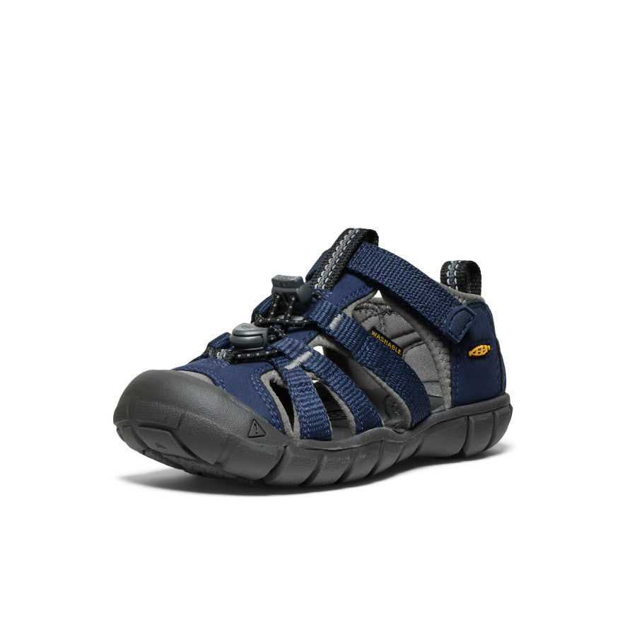Little Kids' Seacamp II CNX Water Shoes | Navy Blue Drizzle Color | Non-Slip Aqua Socks for Beach, Pool & Water Play
